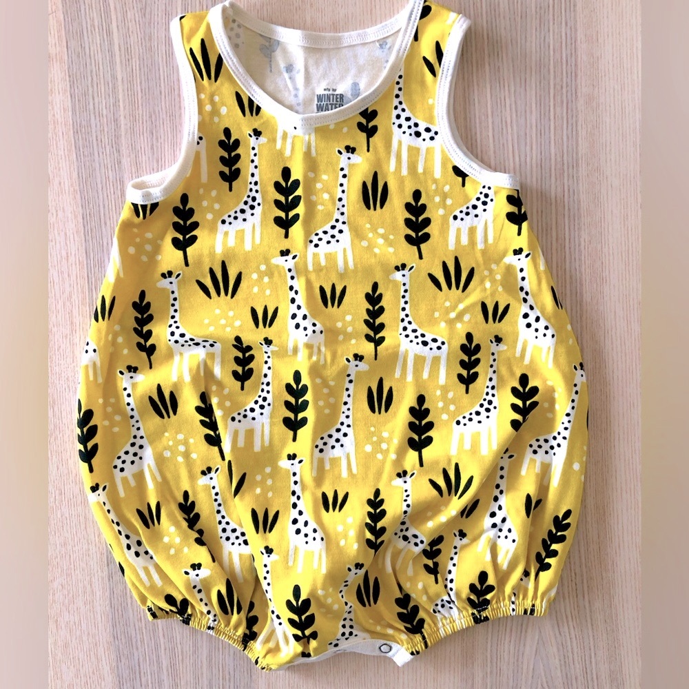 Giraffe bubble romper - 18 months